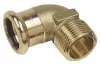 Coude Press 90° mâle bronze à sertir EAU ø14-15/21