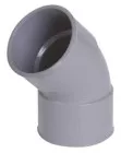 Coude PVC 45° double femelle ø100 - NICOLL