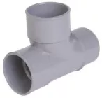 Té pied de biche PVC 87°30 mâle femelle ø40 - NICOLL