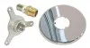 Applique d'arrosage chromée avec raccord à sertir multicouche ø16 F15/21