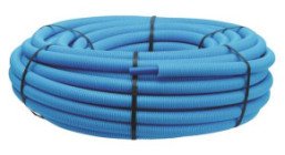 Tube PER gainé bleu ø12 100m