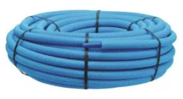 Tube PER gainé bleu ø12 50m