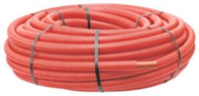 Tube PER PEX A gainé rouge ø12 50m - FIXOCONNECT