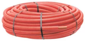 Tube PER  gainé rouge ø12 50m