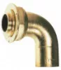 Raccord laiton 2 pièces coude 90° à joint plat écrou 6/20- tube cuivre 22
