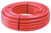 Tube PER gainé isolé rouge ø16 50m 