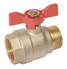Vanne à sphère mâle femelle 15/21 V490 à manette papillon