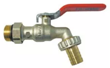 Robinet d'arrosage orientable à sphère avec raccord au nez 15/21 - 20/27