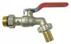 Robinet d'arrosage orientable à sphère avec raccord au nez 15/21 - 20/27