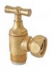 Robinet d'arrêt de chasse WC équerre monobloc brossé - PRONORM