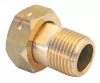 Raccord 2 pièces laiton pour compteur M15/21 écrou 20/27