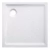 Receveur de douche céramique extra-plat 6 cm blanc 80x80cm