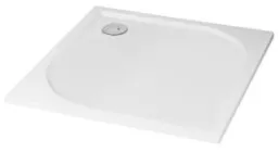Receveur de douche extra-plat en béton de synthèse 80x80cm