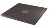 Receveur de douche résine de synthèse Mina gris anthracite 80x80 - ELMER