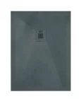 Receveur de douche résine de synthèse RECEA gris anthracite 80x100