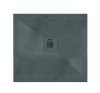 Receveur de douche résine de synthèse Recea gris anthracite 80x80 - ELMER