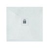 Receveur de douche résine de synthèse Recea blanc 80x80 - ELMER