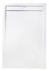 Receveur de douche caniveau résine de synthèse RUNA blanc 80x100