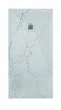 Receveur de douche résine de synthèse RECEA marbre blanc 80x180 - ELMER