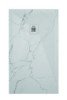 Receveur de douche résine de synthèse RECEA marbre blanc 70x160 - ELMER
