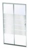 Paroi de douche 2 volets coulissants 120cm profilés chromés eris 2 - ELMER