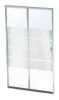 Paroi de douche 2 volets coulissants 120cm profilés chromés ERIS 2