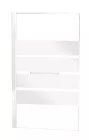 Pare-baignoire 1 volet 140x85cm 4 bandes givrées