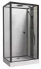 Cabine de douche accès de face 80x110cm avec toit Fact'Ory