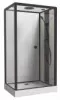 Cabine de douche accès de face 80x140cm avec toit Fact'Ory