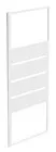 Retour fixe 80cm profilés blancs ERIS 2