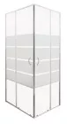 Paroi de douche accès d'angle 90cm profilés chromés ERIS 2