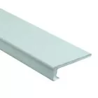 Profilé de finition droit chromé pour panneau mural 4 mm