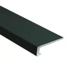 Profilé de finition droit noir pour panneau mural 4 mm