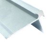 Profilé d'angle rentrant chromé pour panneau mural 4 mm