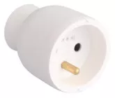 Prolongateur femelle sortie droite blanc