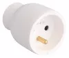 Prolongateur femelle sortie droite blanc