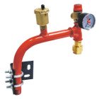 Potence orientable équipée pour vase d'expansion