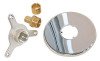 Applique d'arrosage chromée avec raccord à glissement PER ø16 F15/21