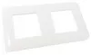Plaque blanche mosaic 2 postes 4 modules - LEGRAND