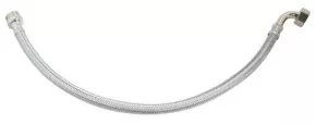 Flexible sanitaire 1 raccord mâle 15/21 - 1 coude écrou tournant femelle 20/27 - Longueur 1000mm DN8