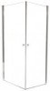 Paroi de douche accès d'angle pivotant verre transparent selyna 90cm - ELMER