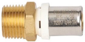Raccord mâle fixe à sertir multicouche ø25-20/27