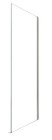 Retour fixe verre transparent SELYNA 90cm