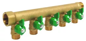 Collecteur minivannes vertes 5 départs 