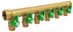 Collecteur minivannes vertes 6 départs 