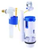 Mécanisme complet à double poussoir à câble avec robinet latéral