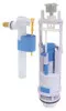 Mécanisme complet à double poussoir auto-ajustable avec robinet latéral