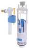 Mécanisme complet à double poussoir auto-ajustable avec robinet latéral