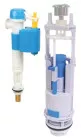 Mécanisme complet à double poussoir auto-ajustable avec robinet réversible