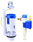 Mécanisme complet à double poussoir à câble avec robinet réversible